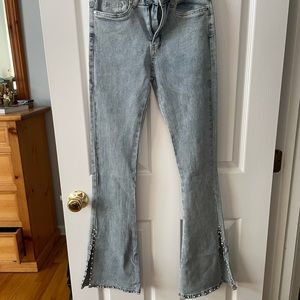 Acid wash flared jeans.. brand new